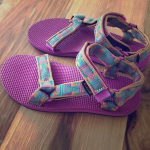 Pink Teva Sandals